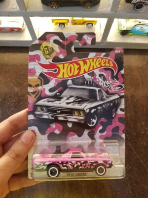 Front view of Hot Wheels Urban Camo '68 El Camino die-cast car
