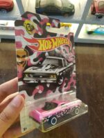 Rear view of Hot Wheels Urban Camo '68 El Camino die-cast vehicle
